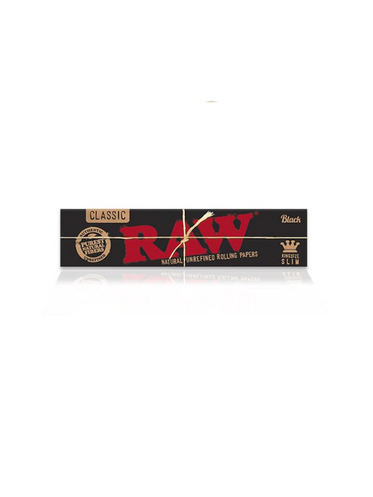 RAW BLACK KINGSIZE PAPERS - (BOX OF 50)